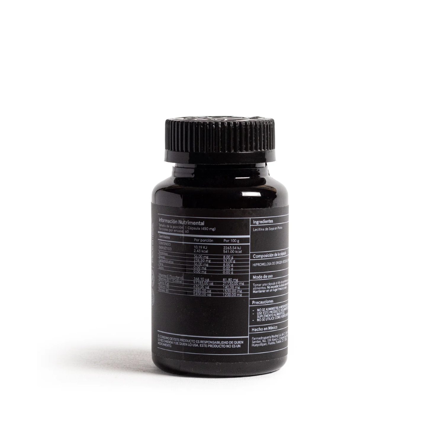 Medinatural Lecitina Soya 450mg 60 Cápsulas