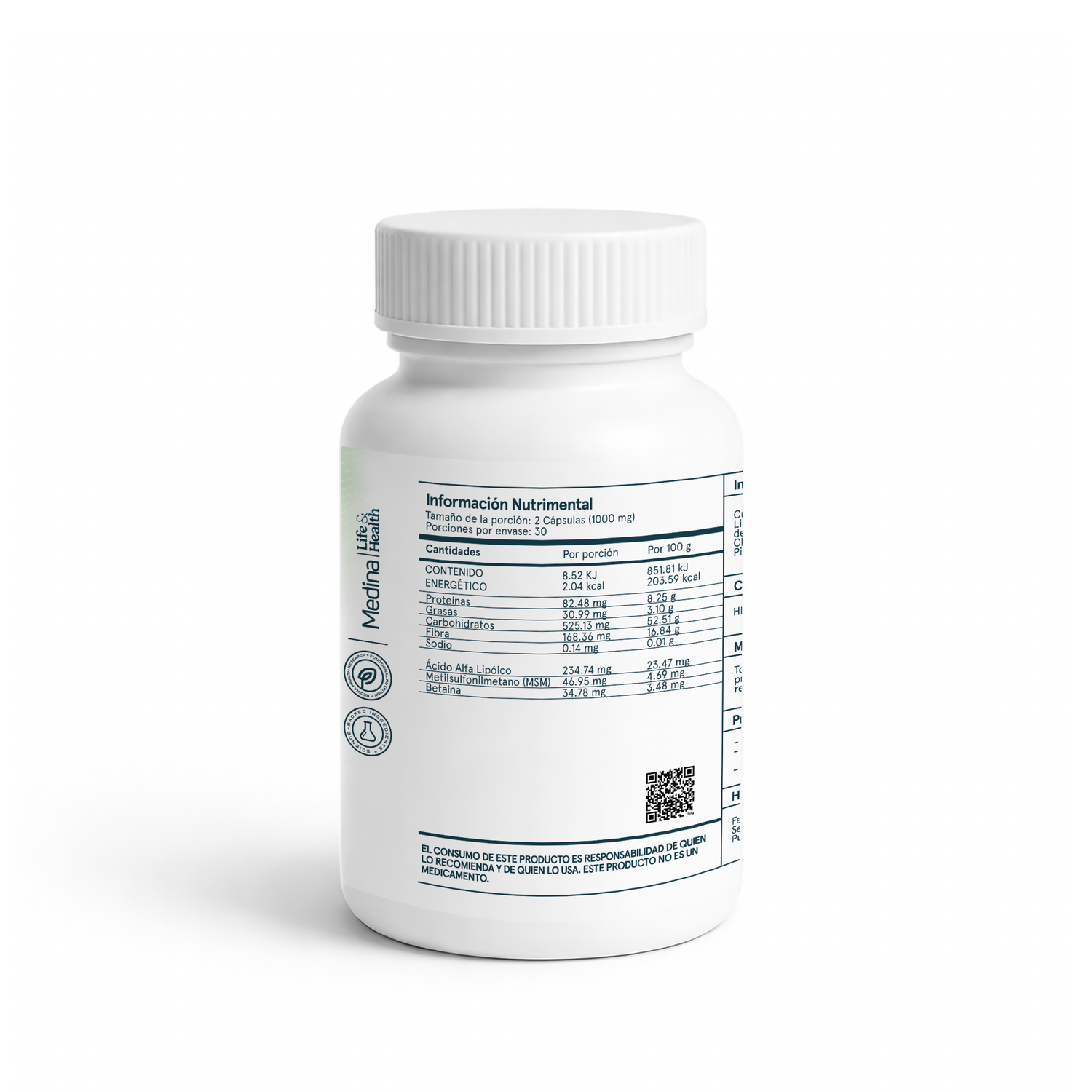 Medinatural Belly - Off 60 Cápsulas 500mg c/u
