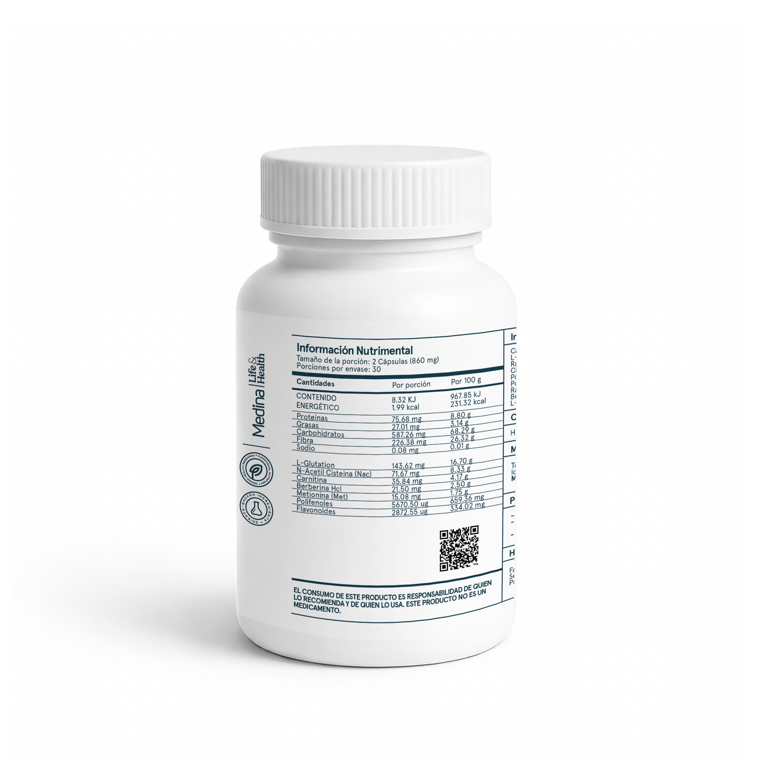 Medinatural Clean Complex 600mg 60 Cápsulas