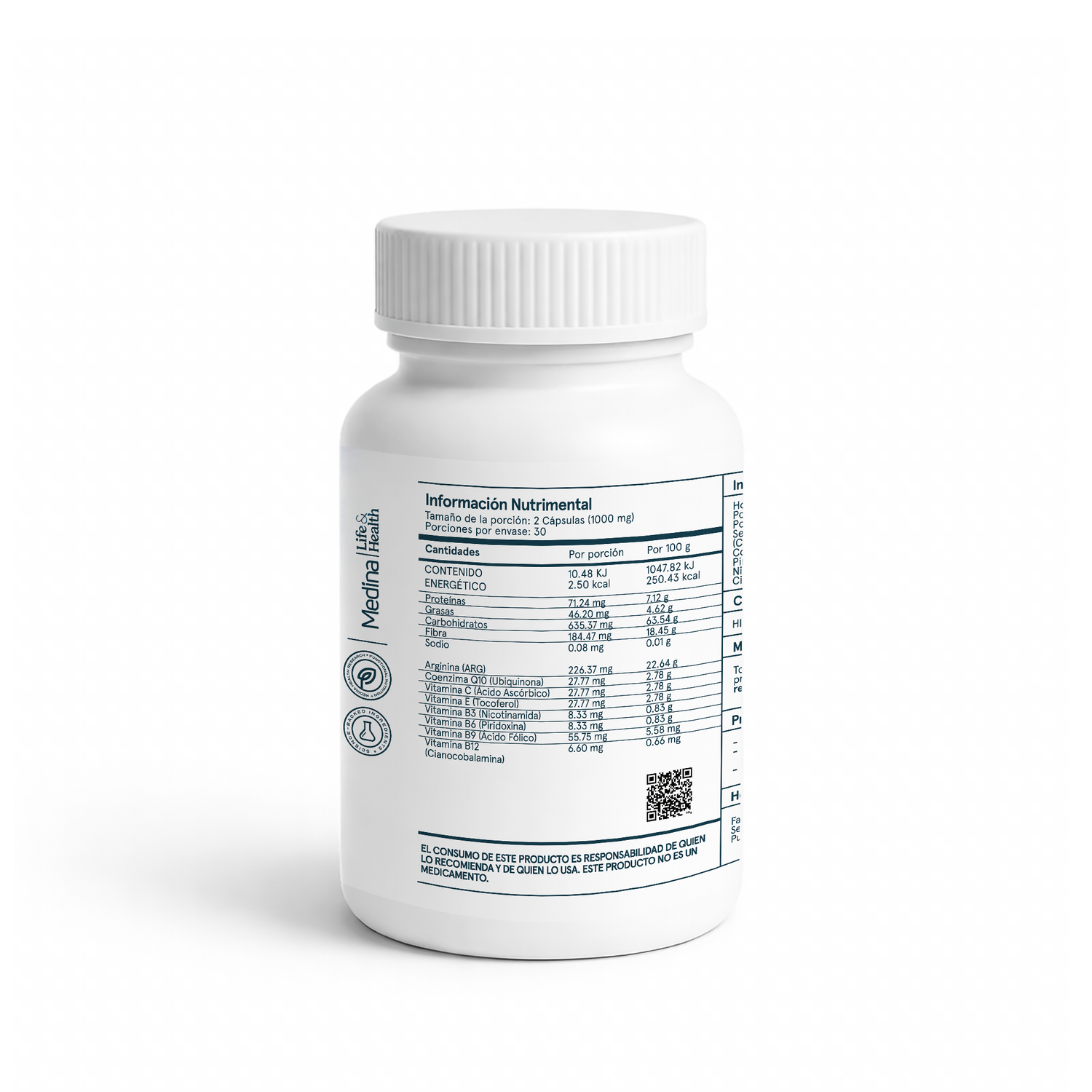 Medinatural Flow Flux 60 Cápsulas 500mg c/u
