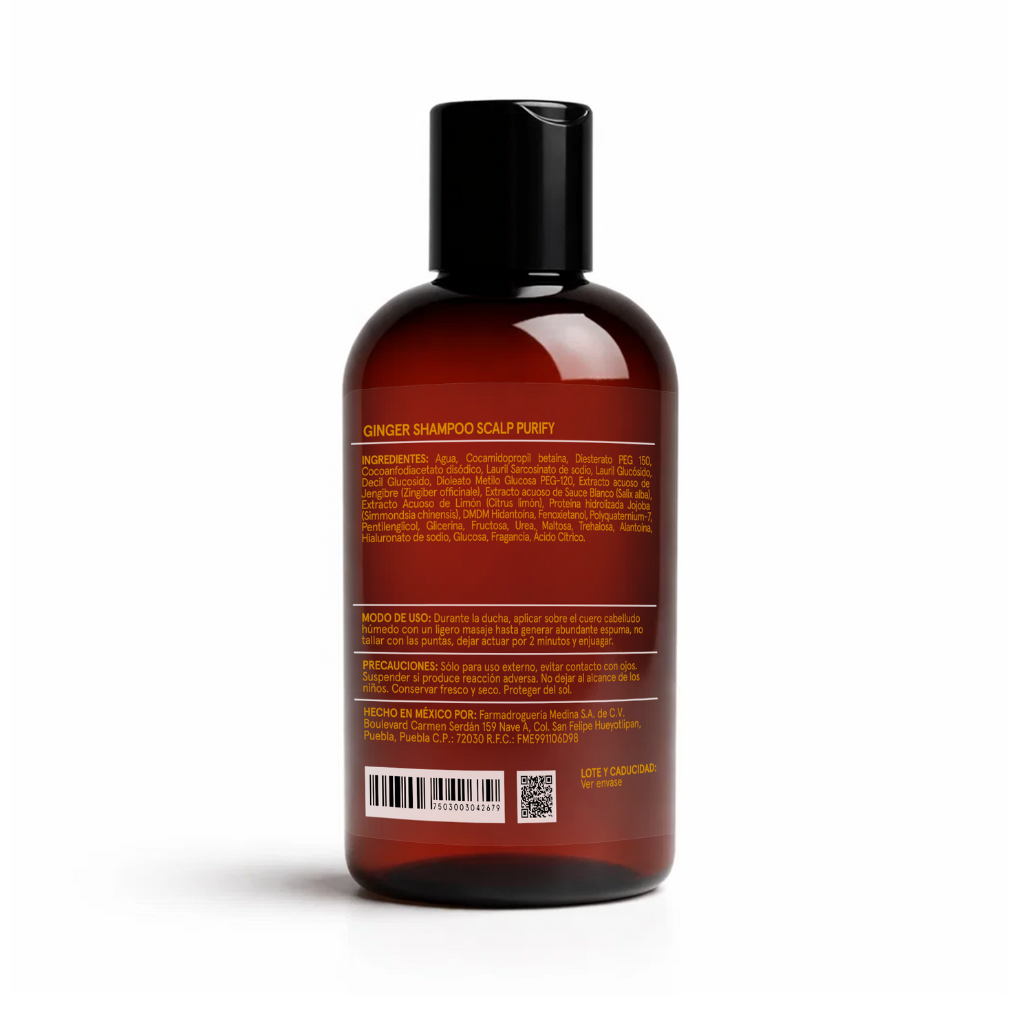 Medinatural Ginger Shampoo Scalp Purify 260ml