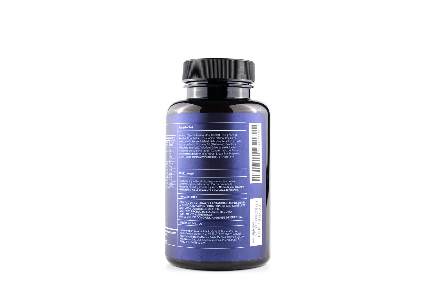 Medinatural Gaba, Valeriana Y Pasiflora Gomitas 40 Pzas De 3gr