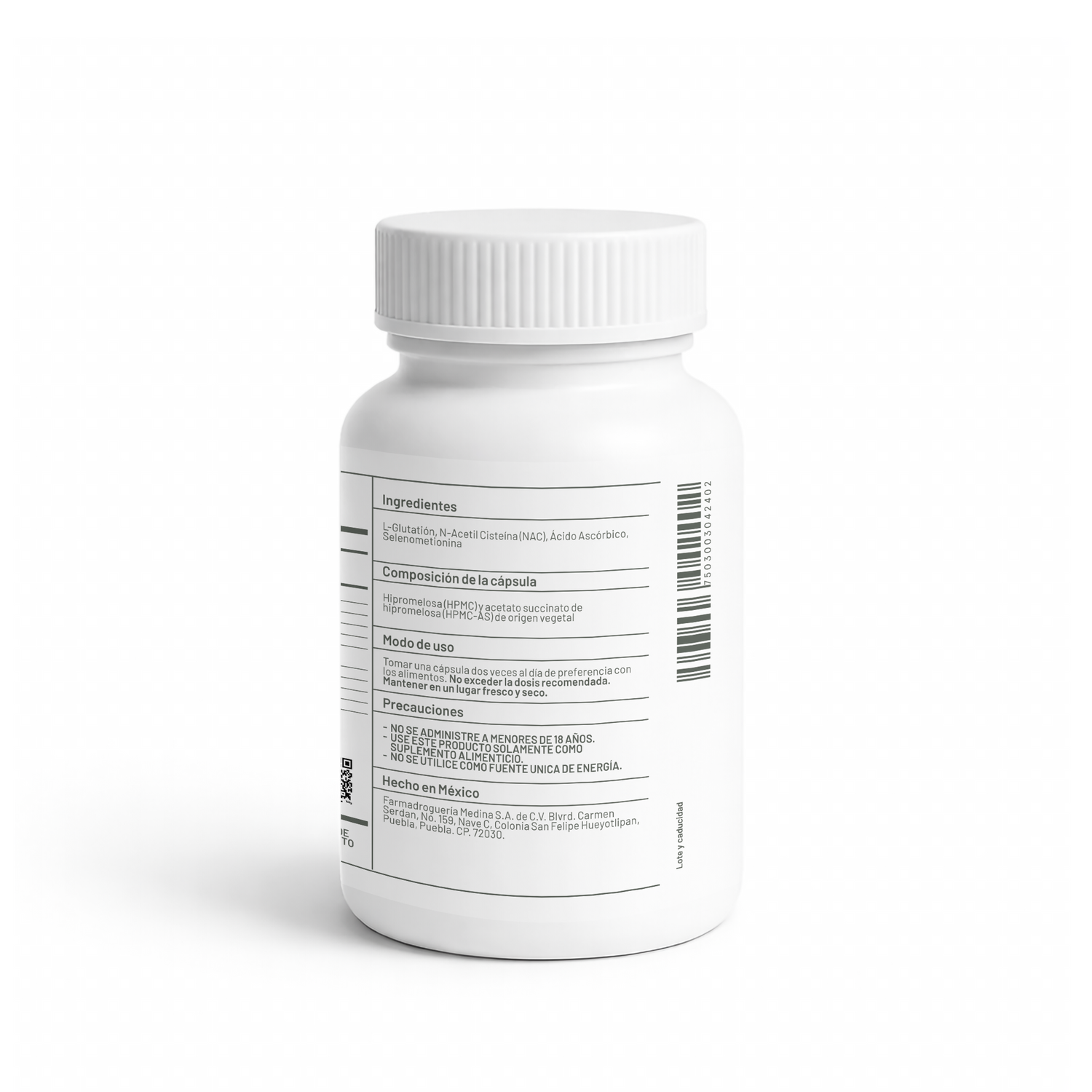 Medinatural Glutation 60 Cápsulas 480 mg c/u