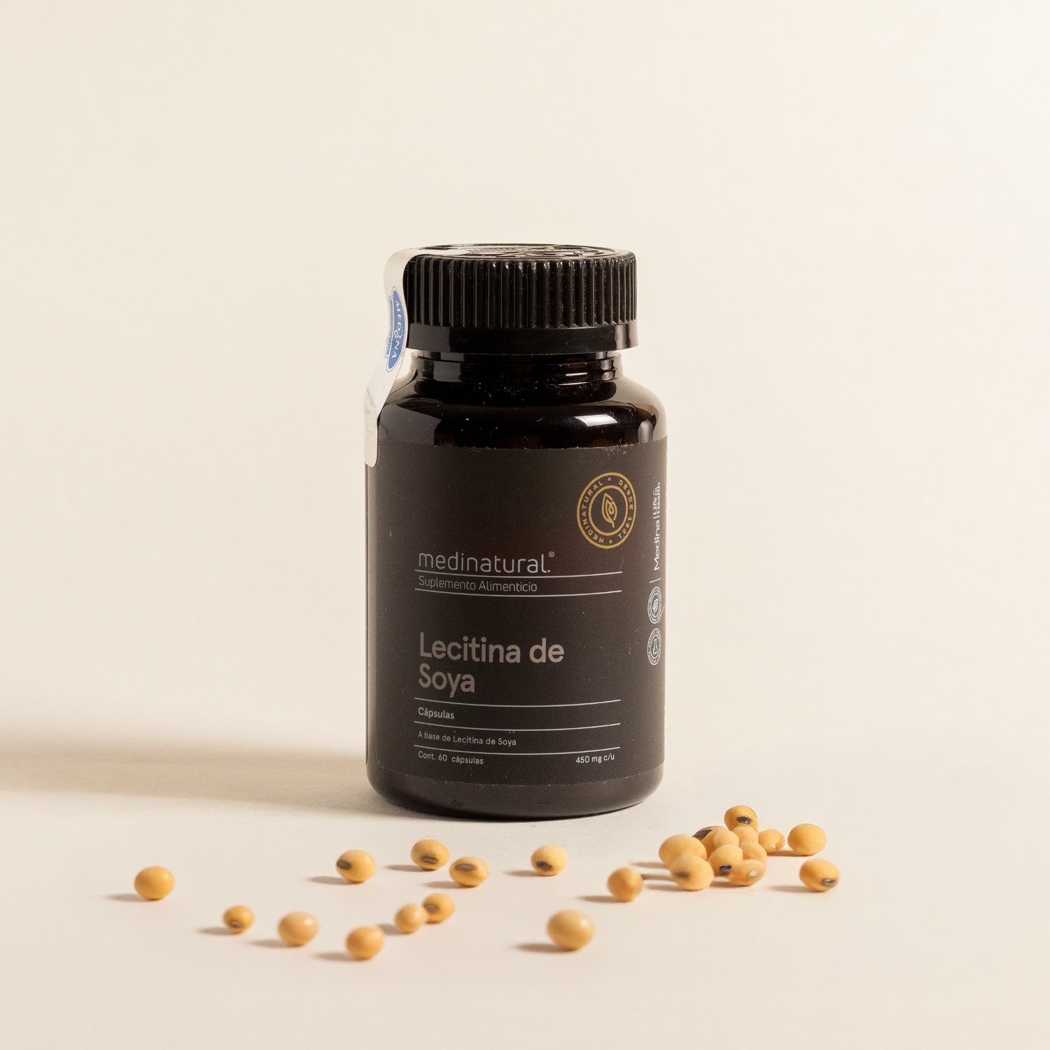 Medinatural Lecitina Soya 450mg 60 Cápsulas