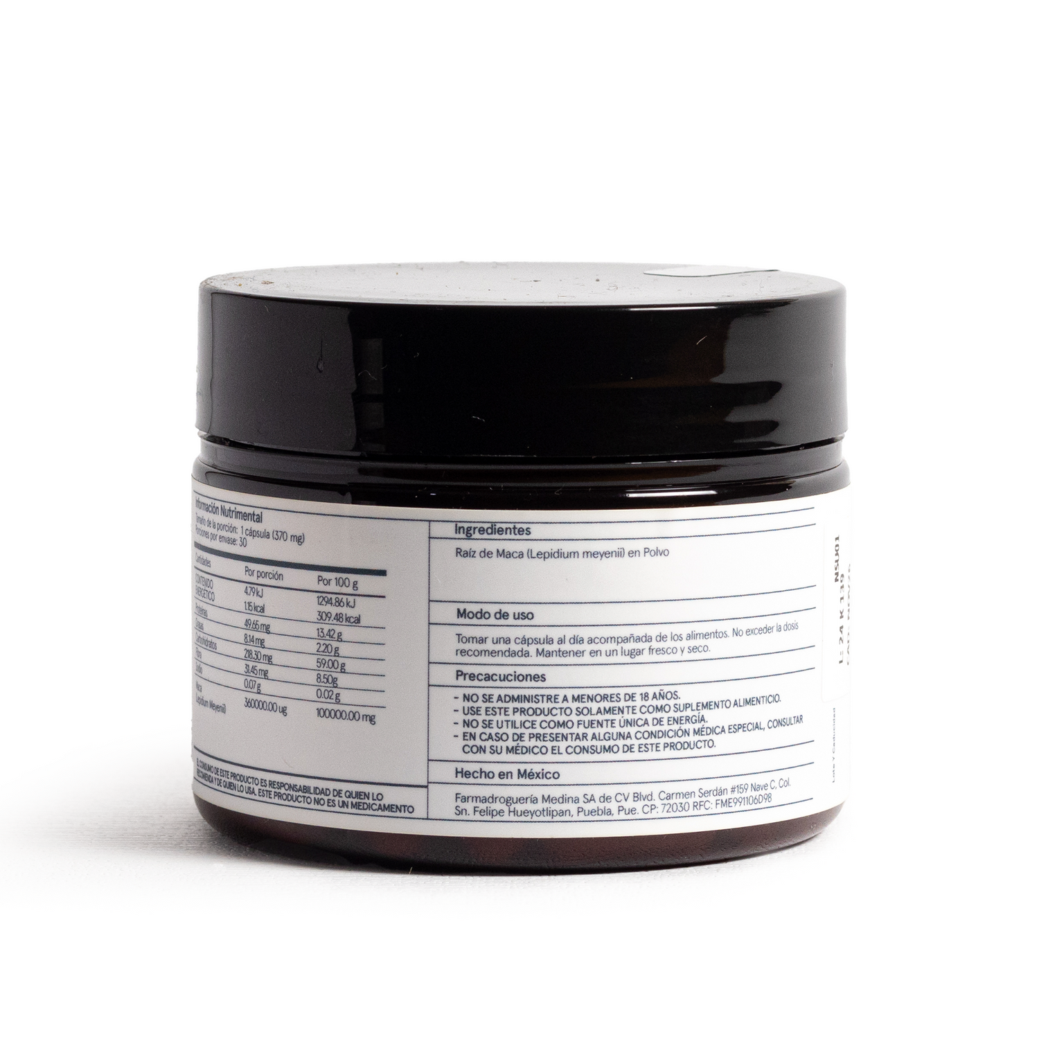 Medinatural Maca Cápsulas 30pzs 370mg