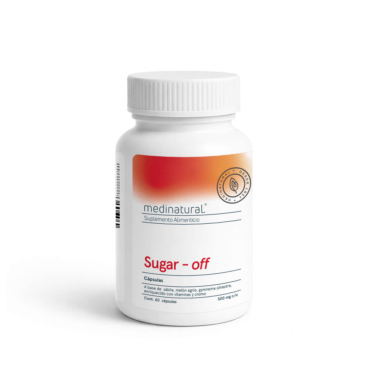 Medinatural Sugar Off 60 Cápsulas 500mg c/u