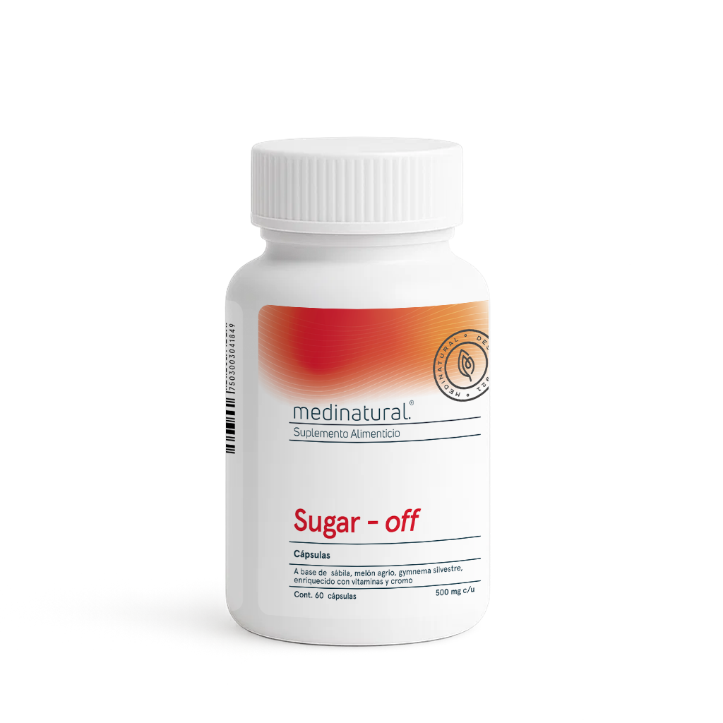 Medinatural Sugar Off 60 Cápsulas 500mg c/u