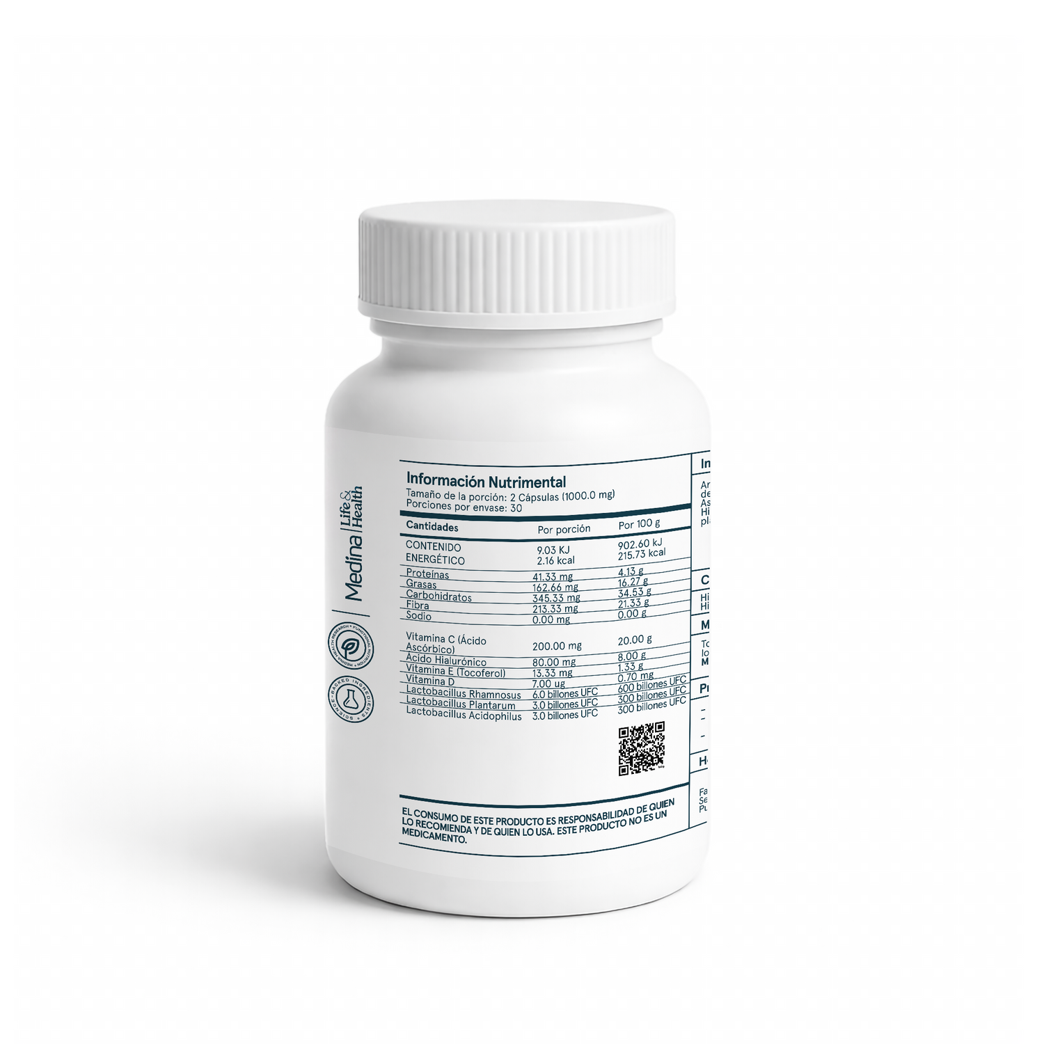 Medinatural Vaginal Probiotics 60 Cápsulas 480mg