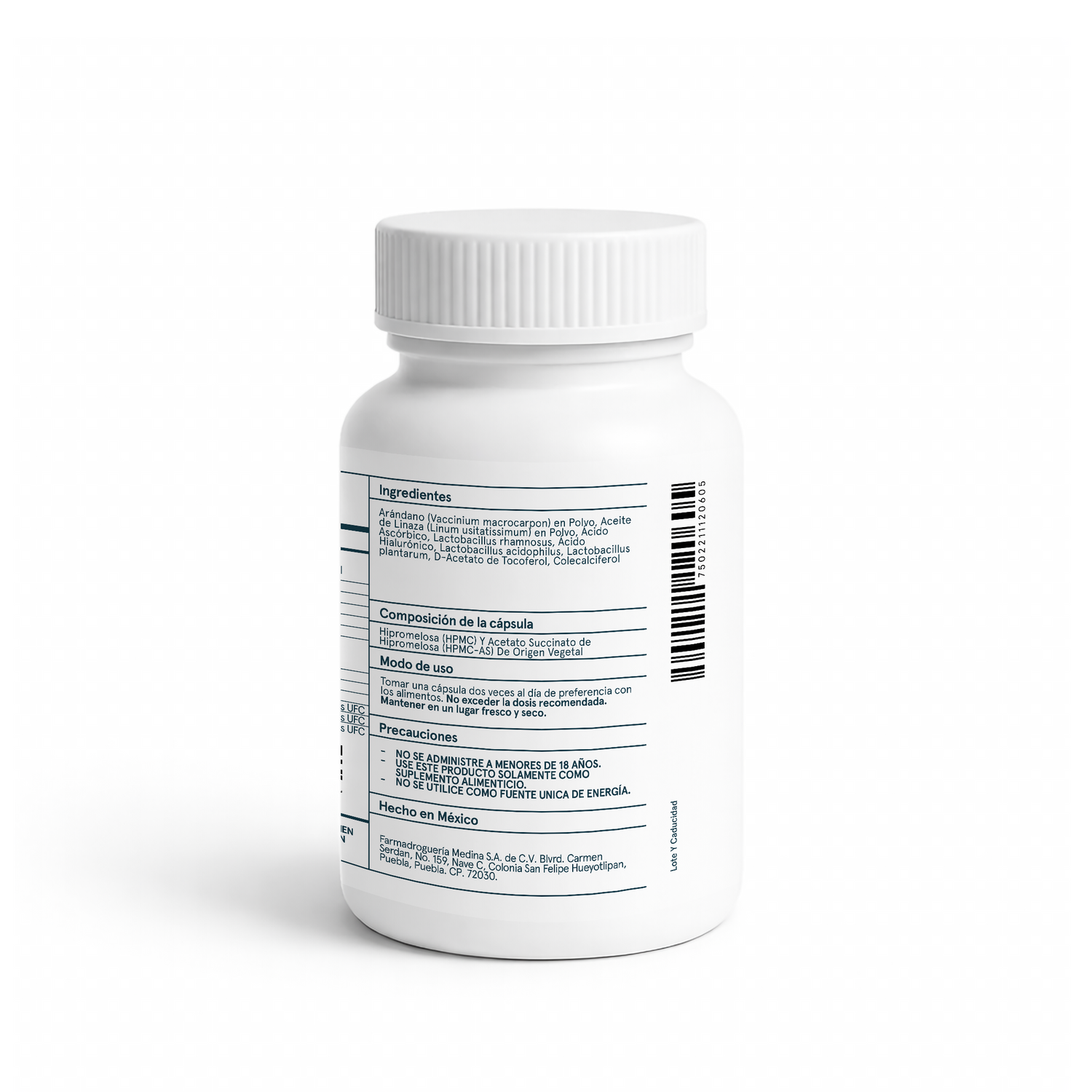 Medinatural Vaginal Probiotics 60 Cápsulas 480mg