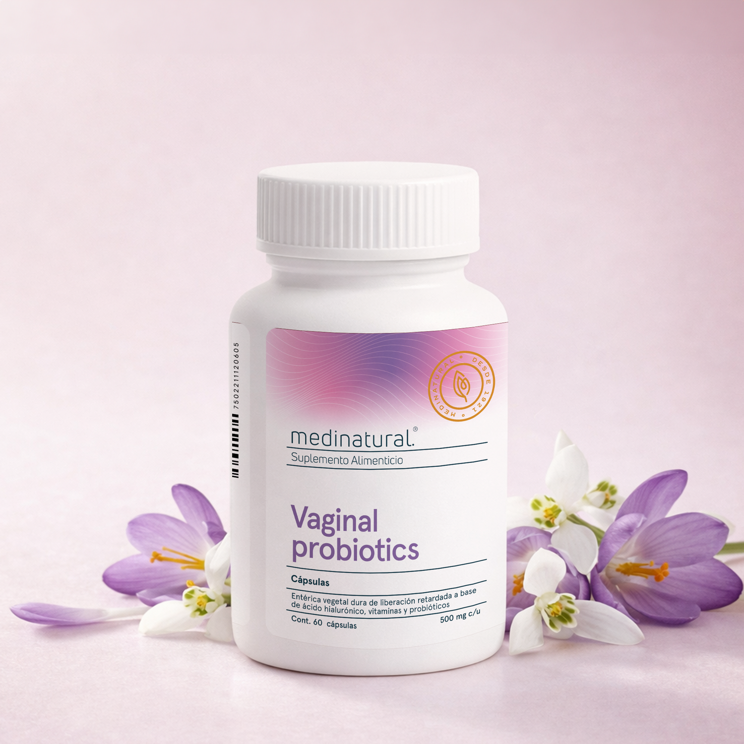 Medinatural Vaginal Probiotics 60 Cápsulas 480mg