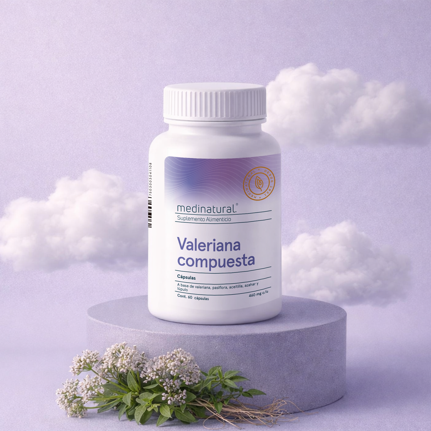 Medinatural Valeriana Compuesta 60 Cápsulas 460 mg