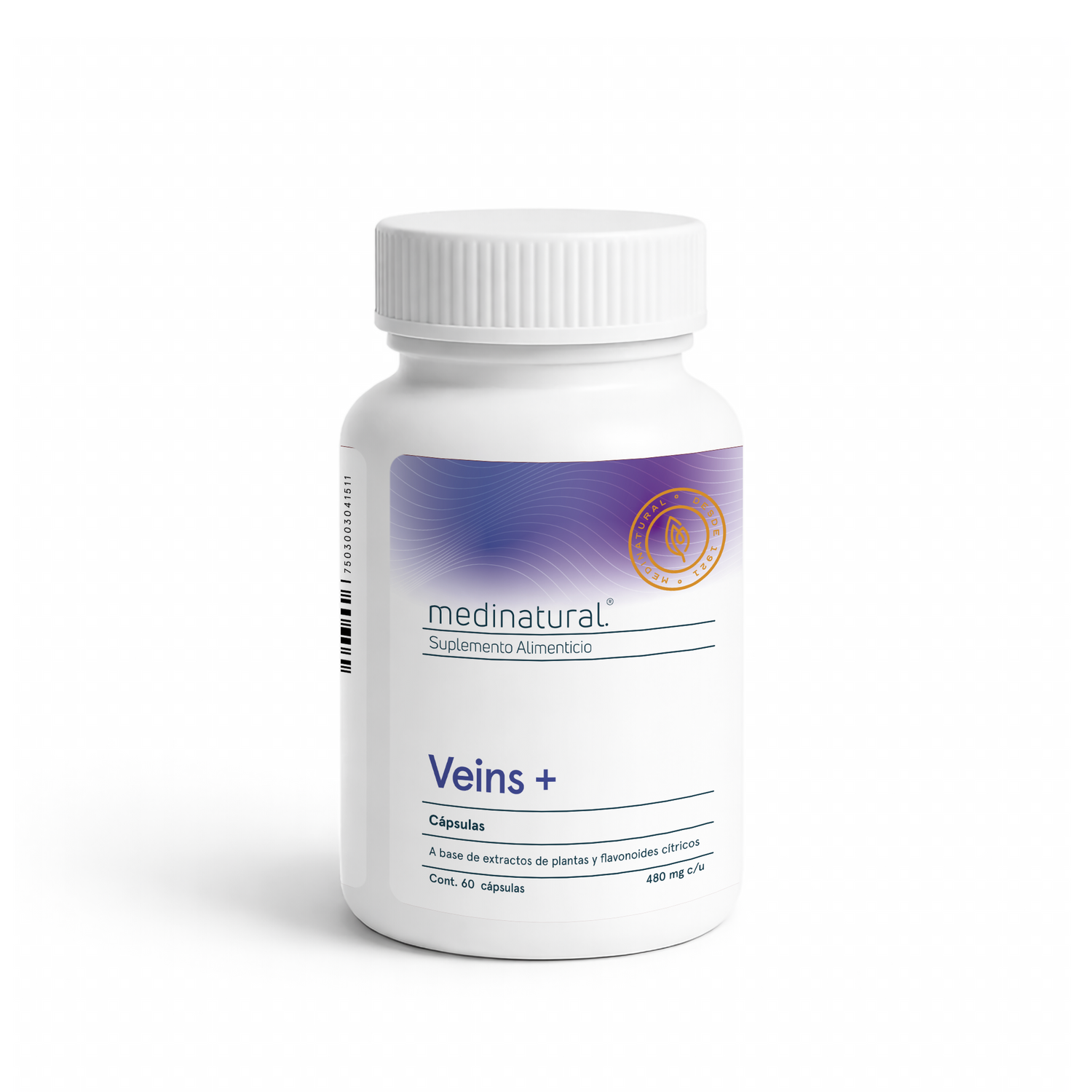 Medinatural Veins+ 60 Cápsulas de 480mg