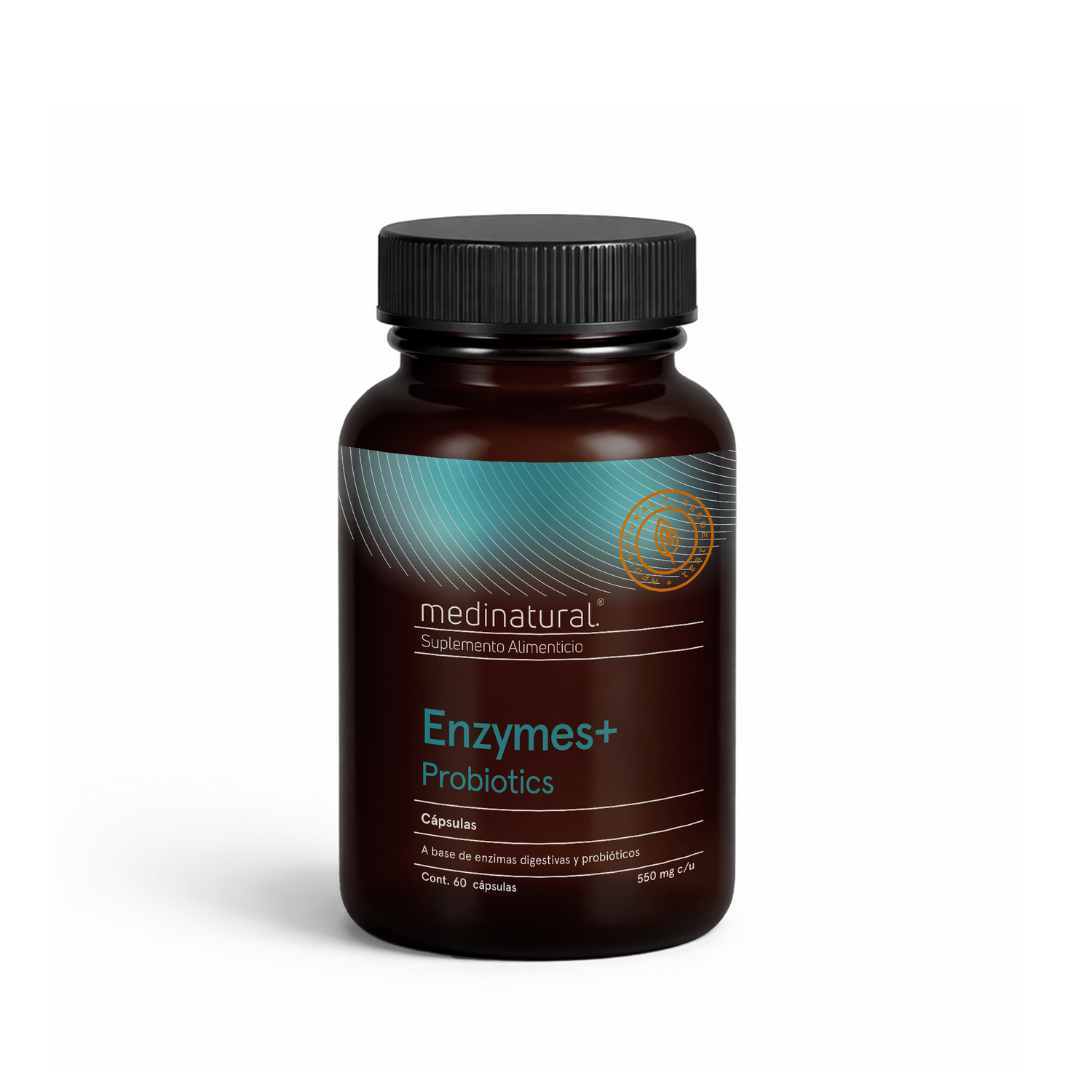 Medinatural Enzymes+ Probiotics Cápsulas 600mg