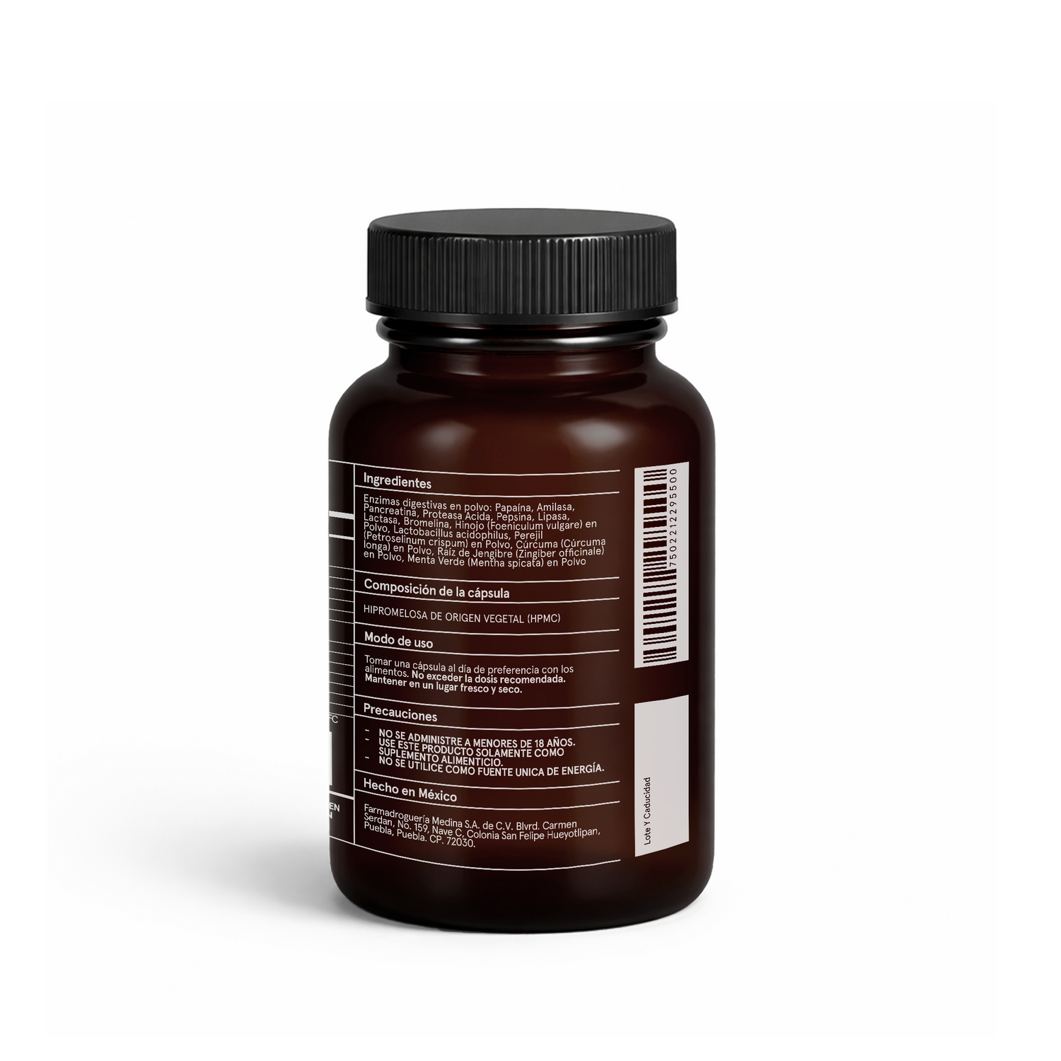 Medinatural Enzymes+ Probiotics Cápsulas 600mg