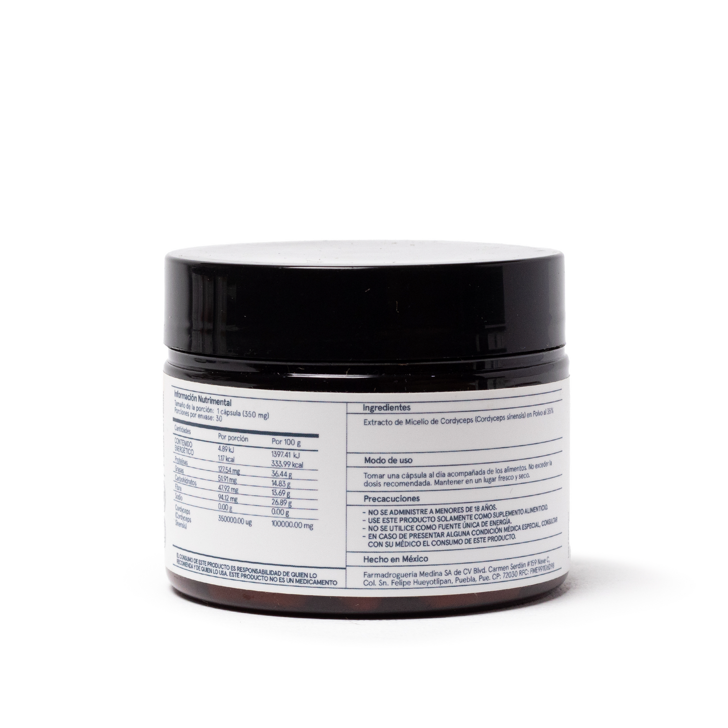 Medinatural Cordyceps Cápsulas 350g 30pzs