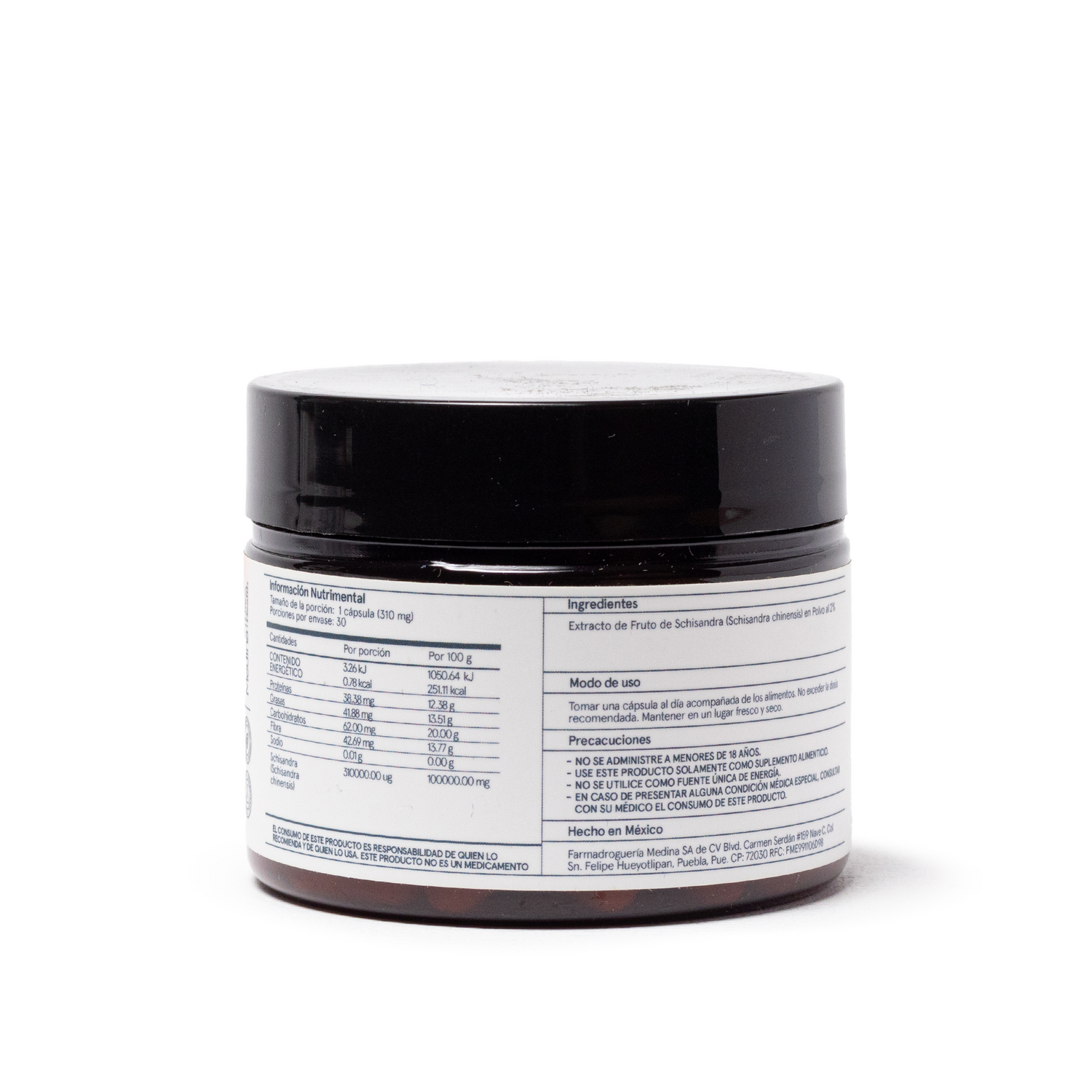 Medinatural Schisandra Cápsulas 30pzs 310g