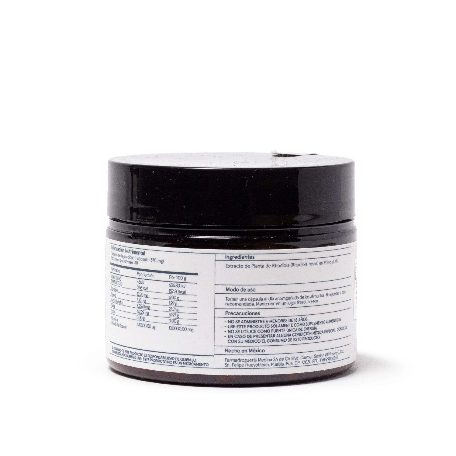 Medinatural Rhodiola Cápsulas 30pzs 370mg