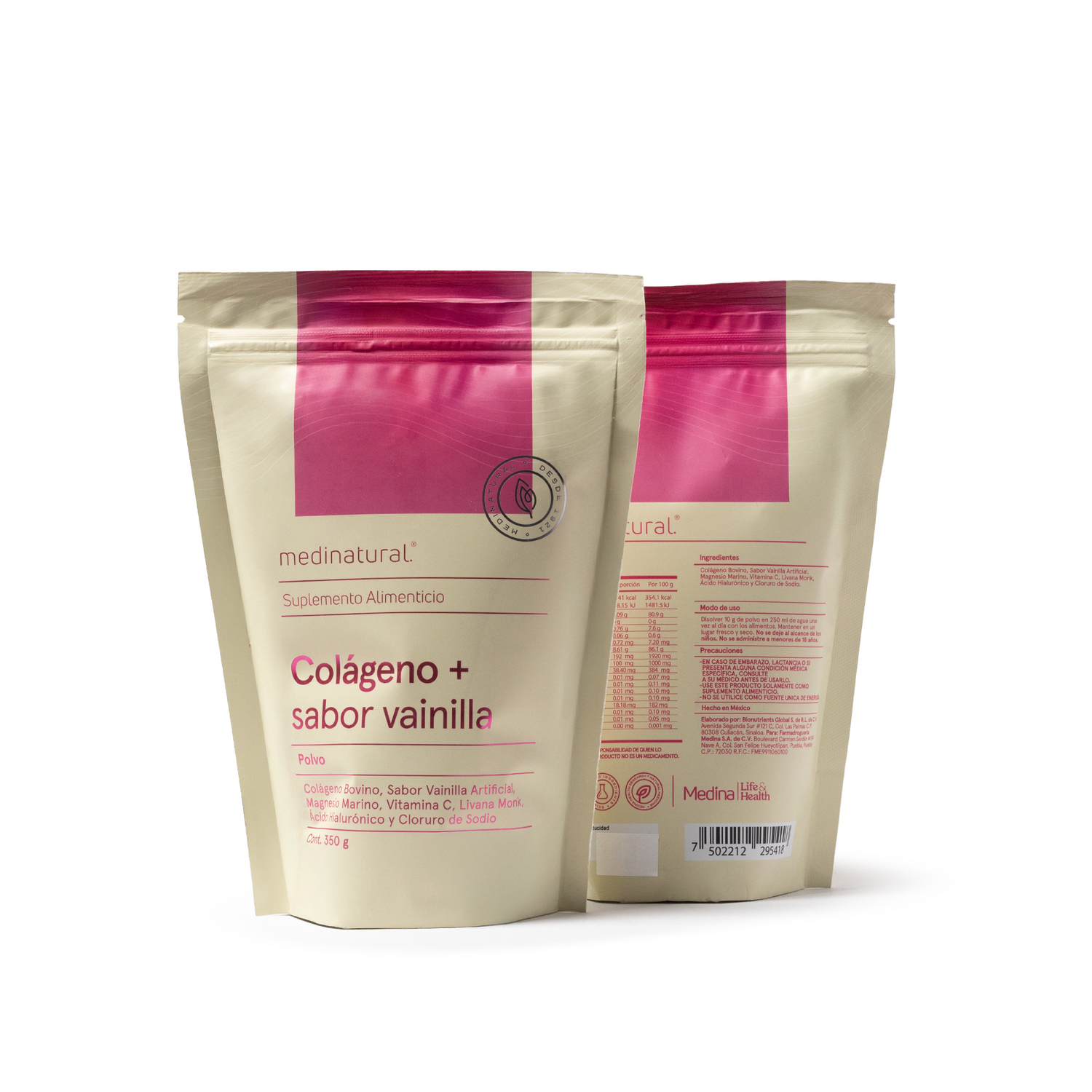 Medinatural Colágeno Sabor Vainilla 350g
