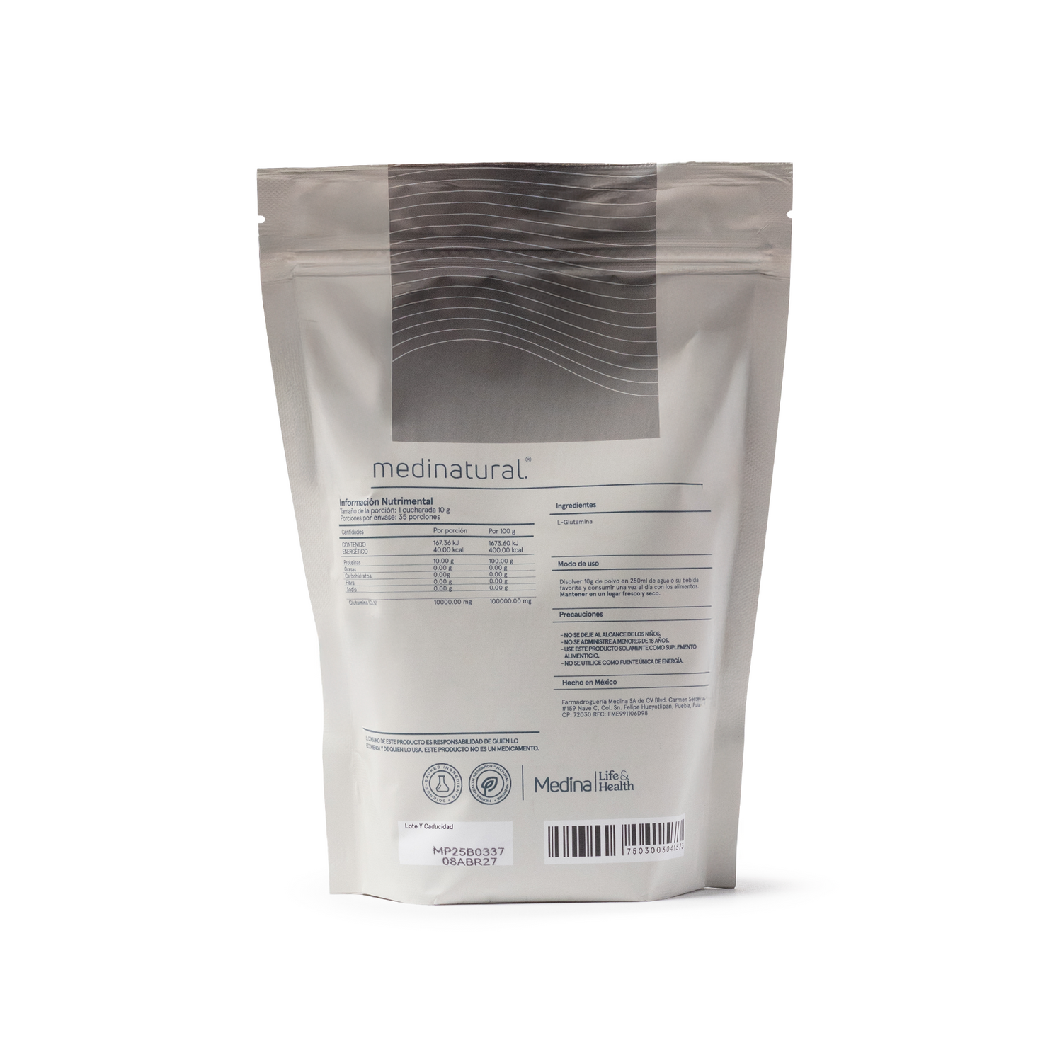 Medinatural L-Glutamina 350g