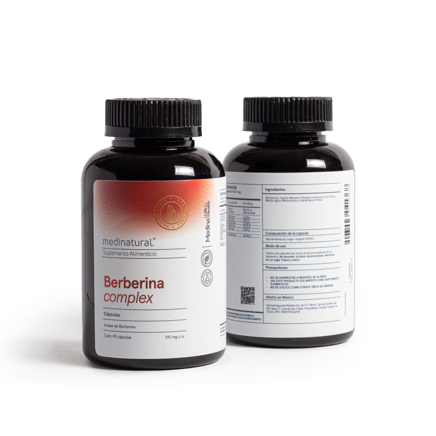 Medinatural Berberina Complex 90 Cápsulas 310mg c/u