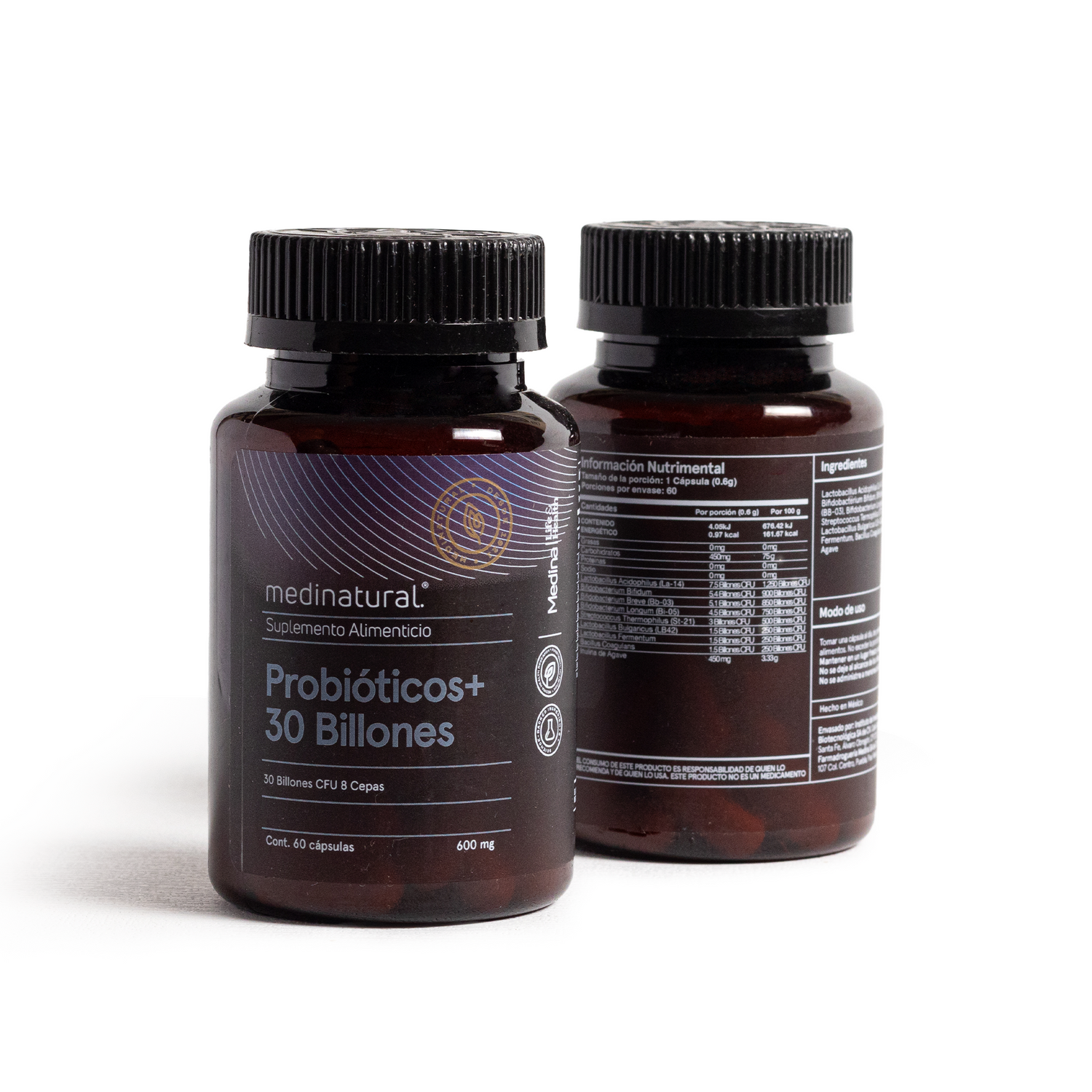 Medinatural Probioticos + 30 Billones 60 cápsulas 600mg