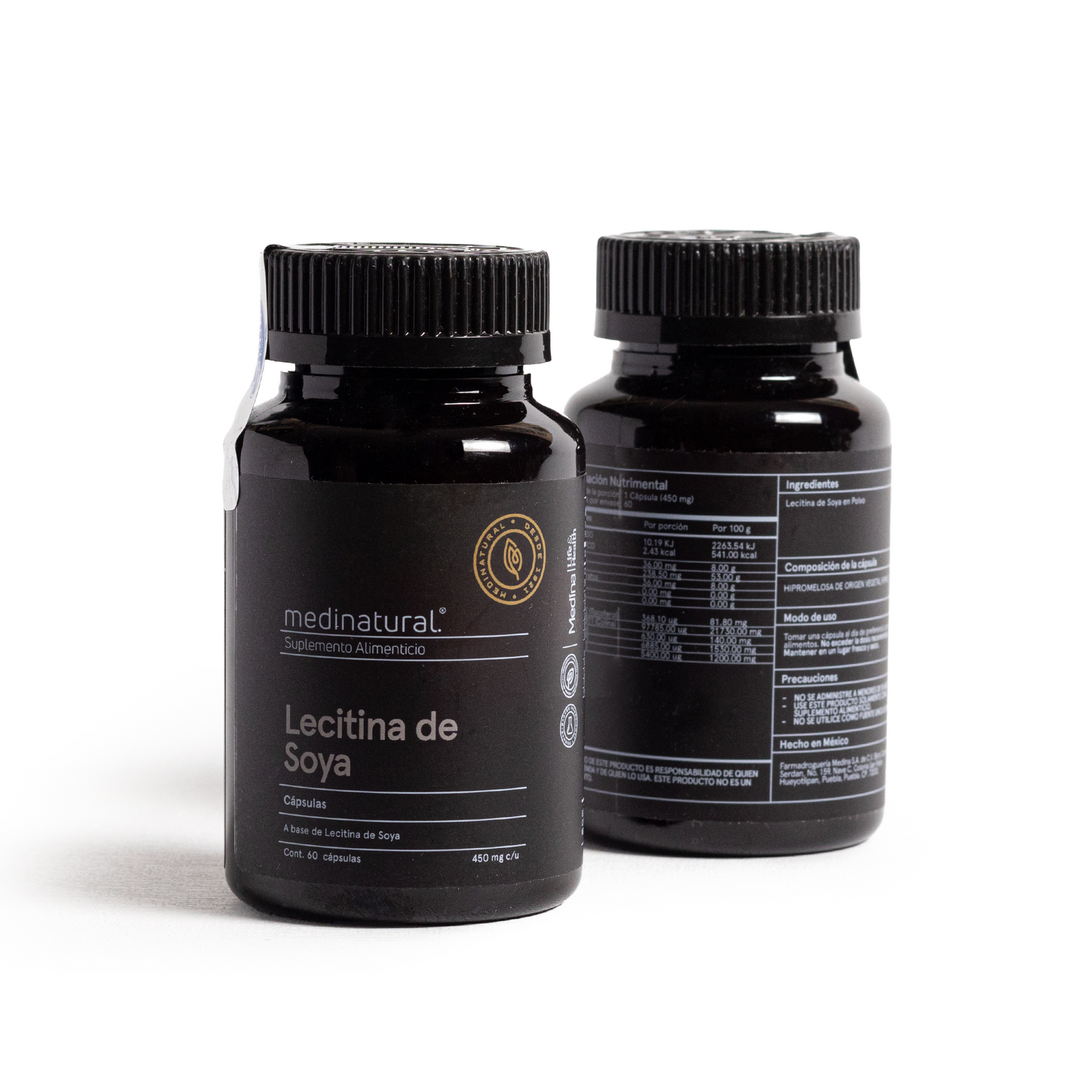 Medinatural Lecitina Soya 450mg 60 Cápsulas