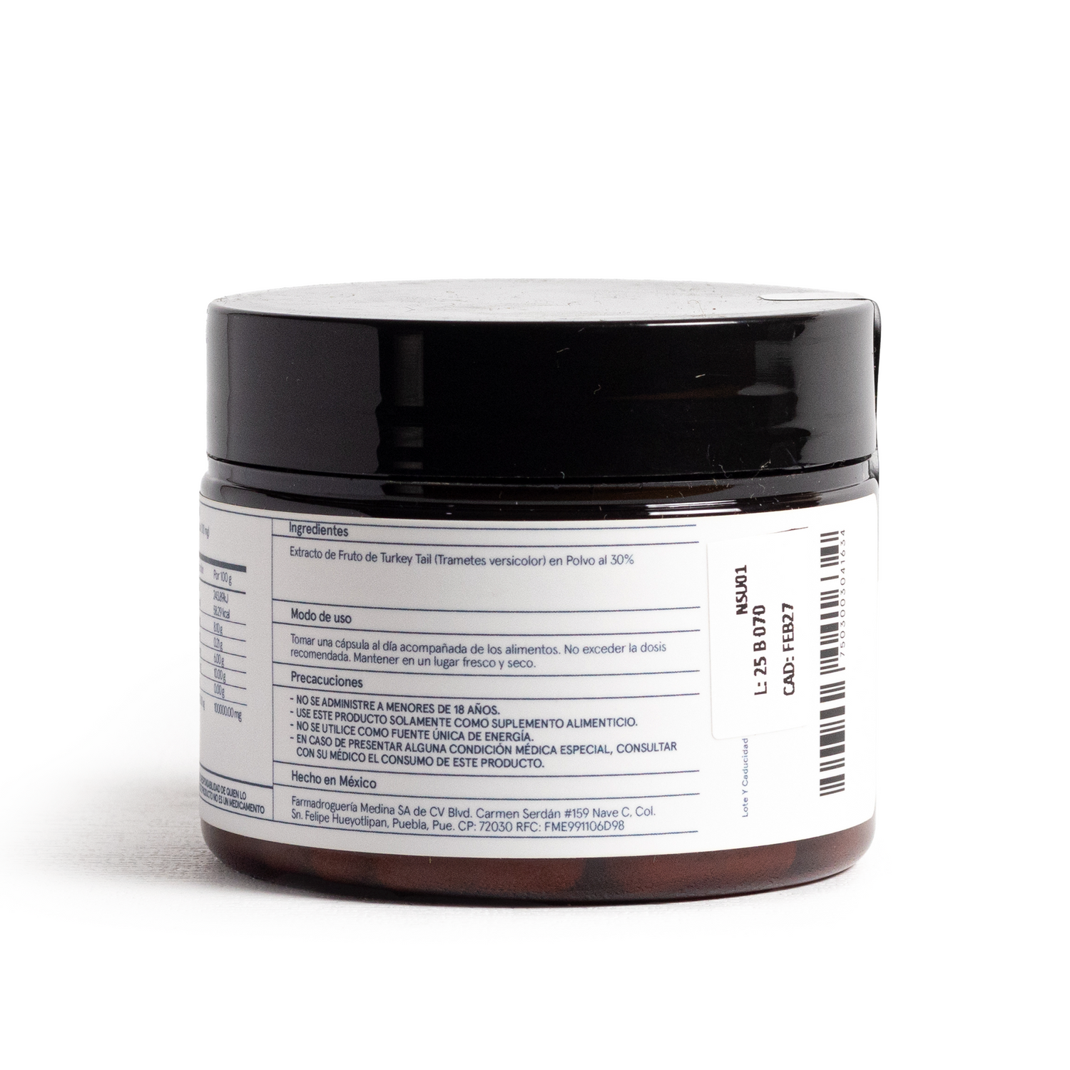 Medinatural Turkey Tail Cápsulas 30pzas 310mg