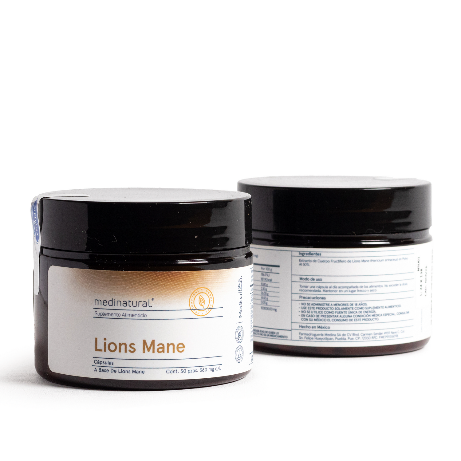Medinatural Lions Mane Cápsulas 30pzs 360mg