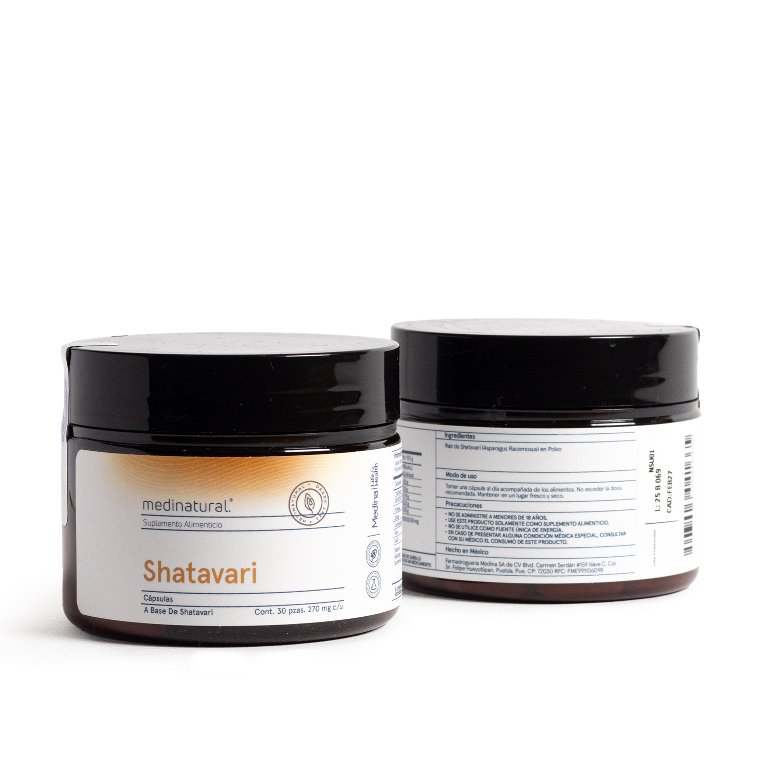 Medinatural Shatavari Cápsulas 30pzs 270mg