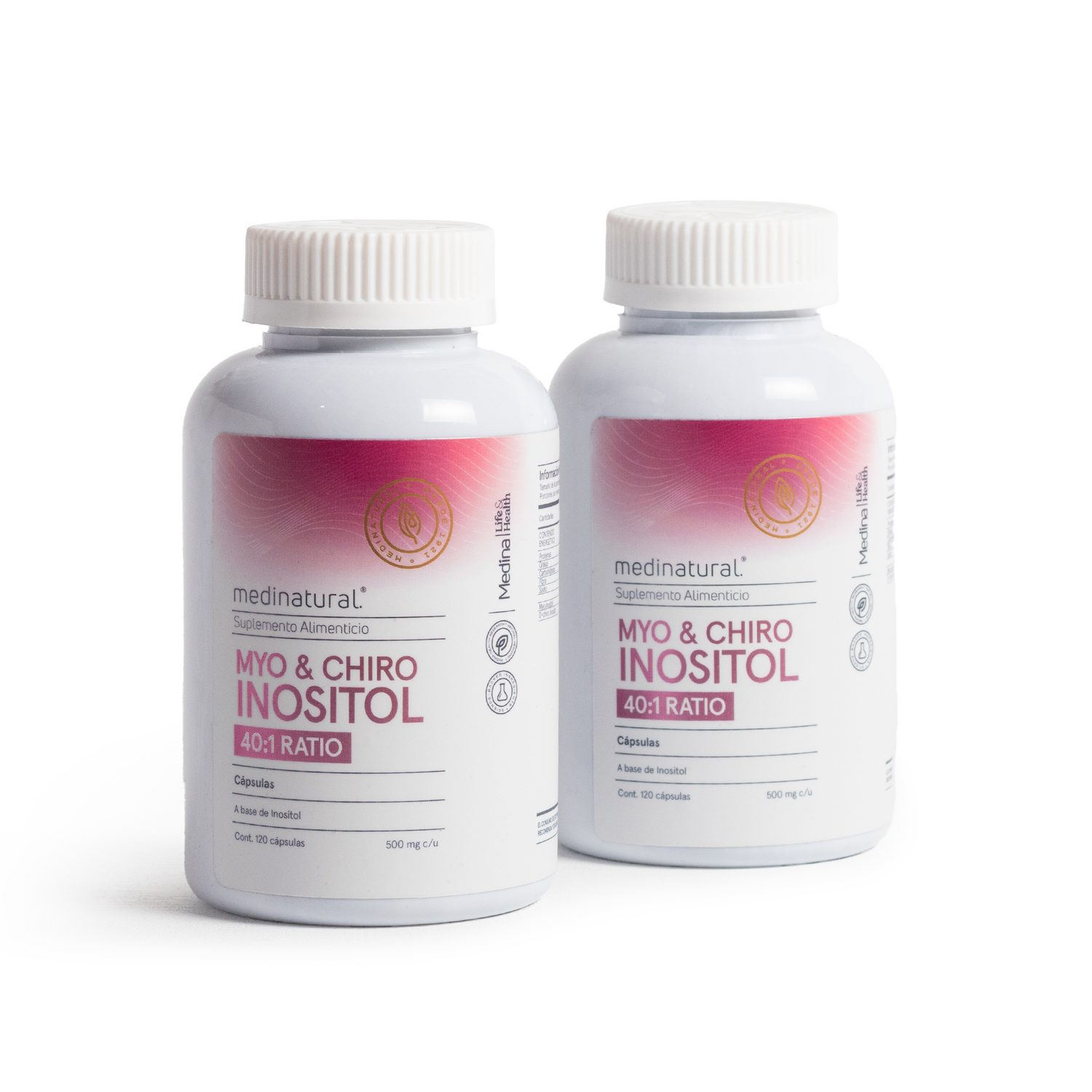Medinatural Myo & Chiro Inositol (40:1) Ratio 120 cápsulas de 500mg