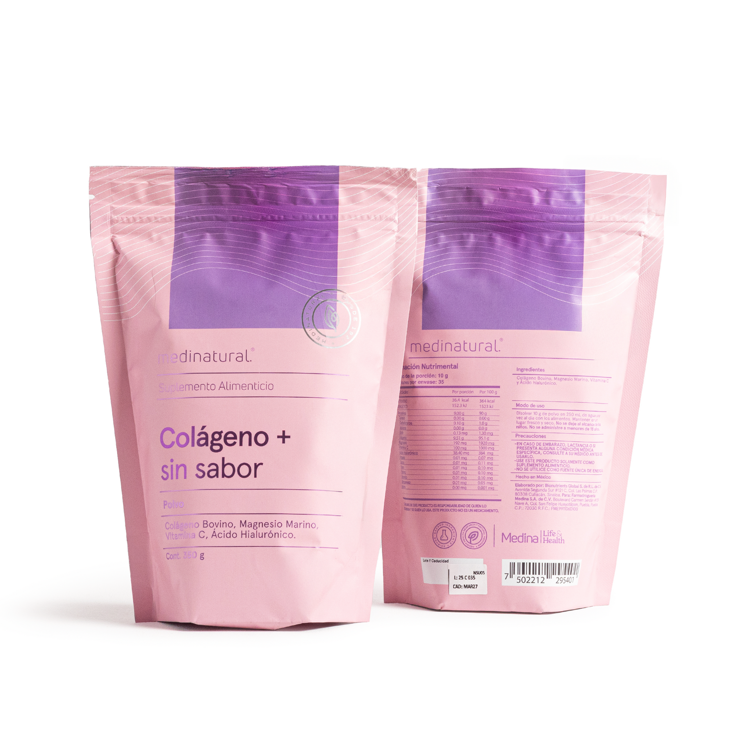 Medinatural Colágeno sin Sabor 350g