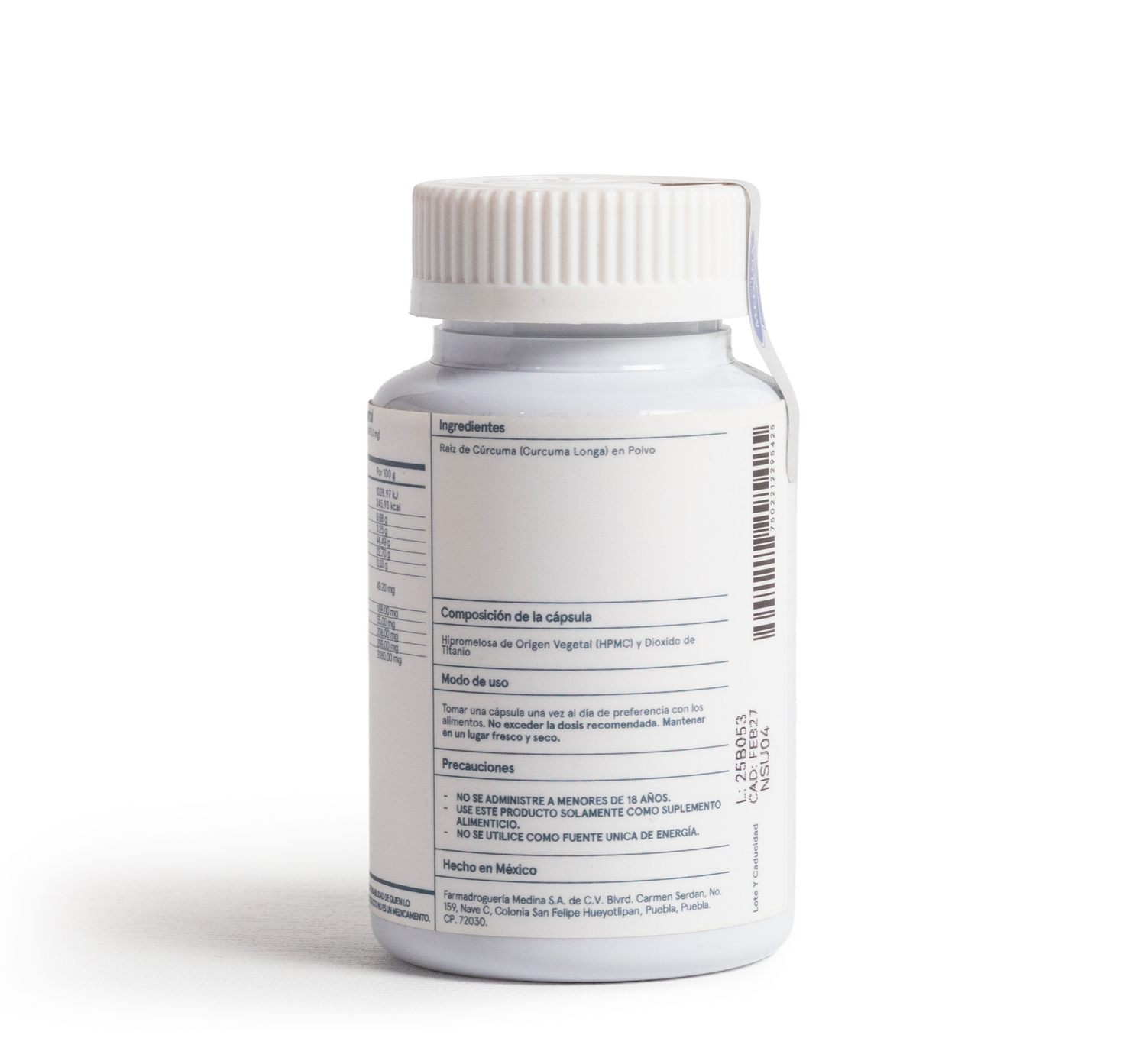 Medinatural Curcuma+ 475mg 60 Capsulas