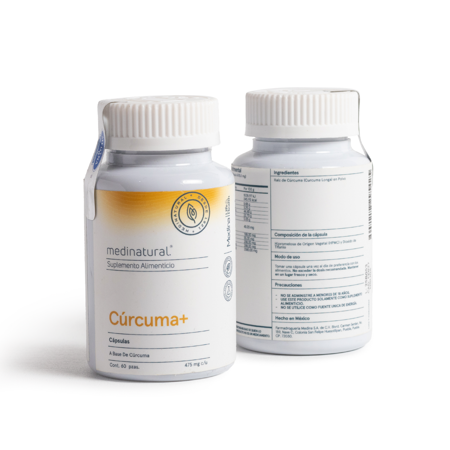 Medinatural Curcuma+ 475mg 60 Capsulas
