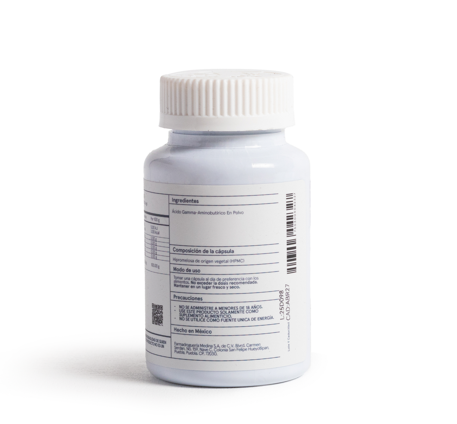 Medinatural Gaba 60 Cápsulas 500mg c/u
