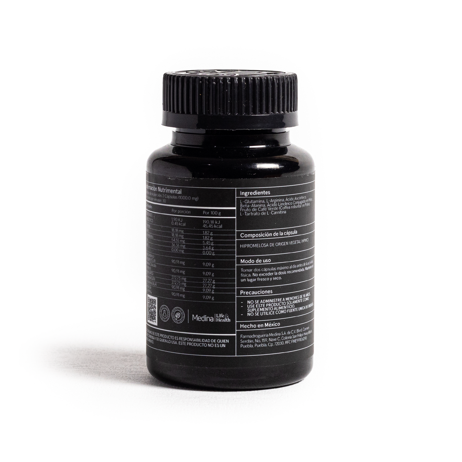 Medinatural Pre Workout 60 Cápsulas 500mg c/u